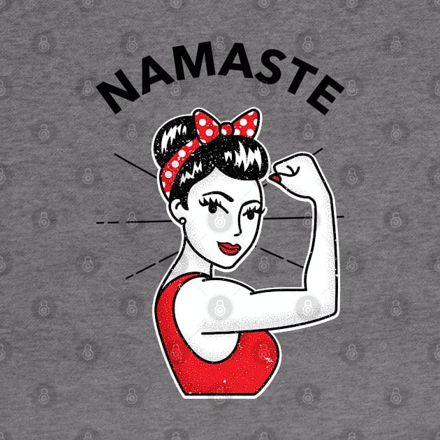 Namaste Rosie the Riveter Style by DesignIndex